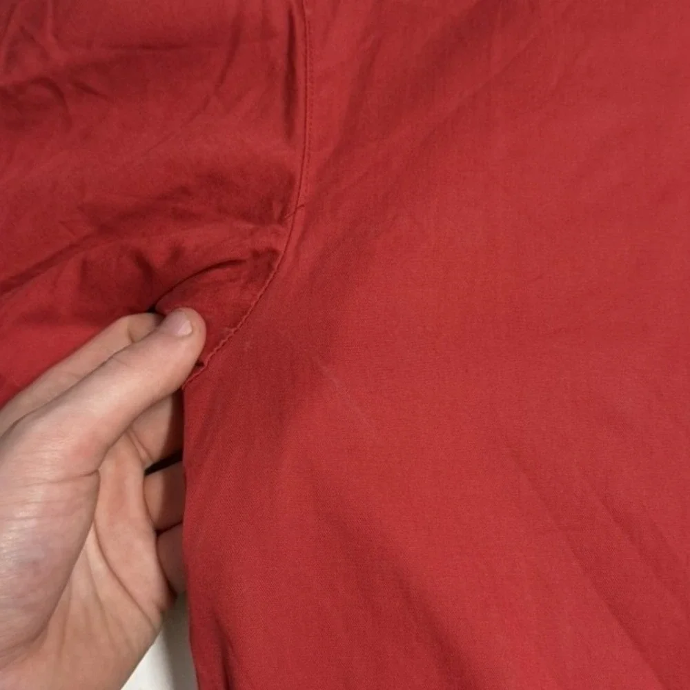 Burberry London Red Hooded parka Barn Jacket Nova Check Lining Womens Coat - Picture 2 of 10